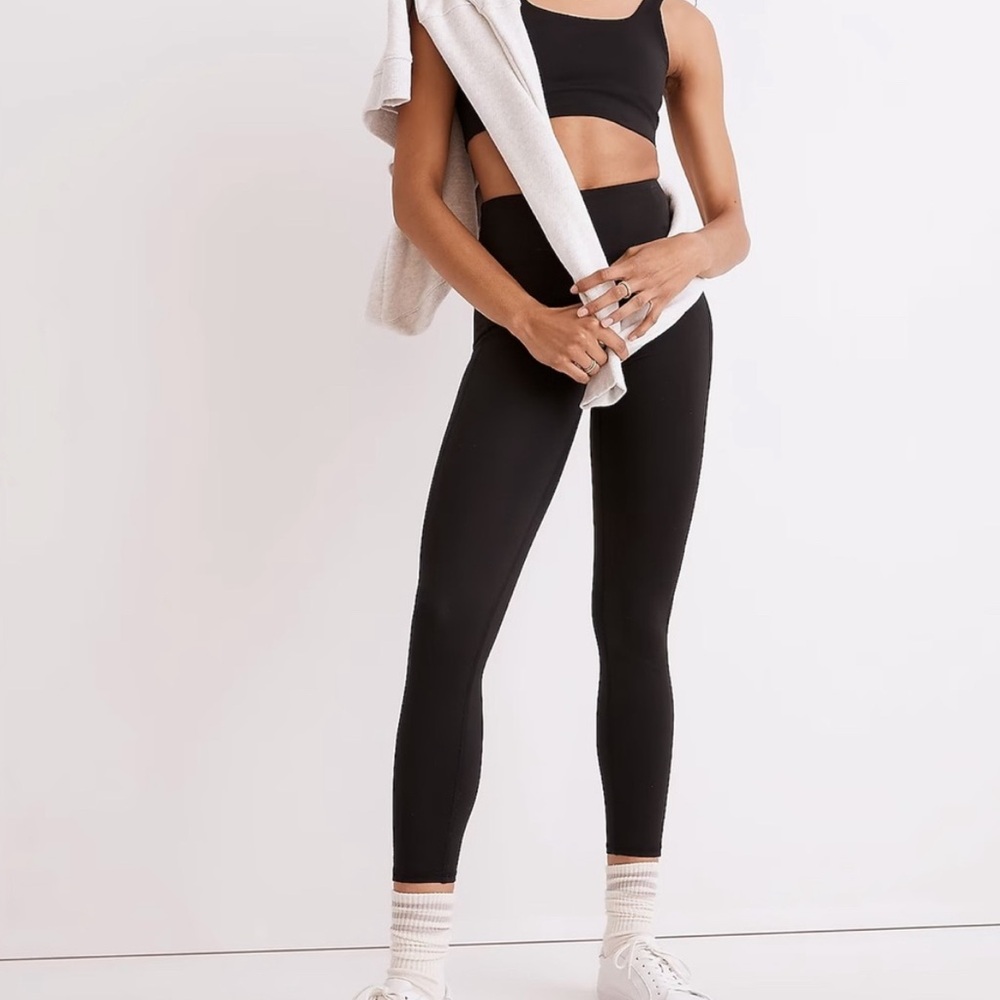 MADEWELL MWL Flex High-Rise 25" Black Leggings NB877 Size XS
